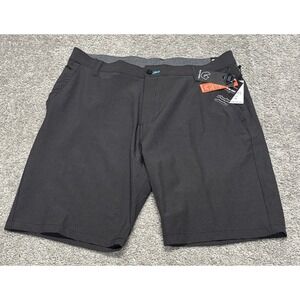 Burnside Men's Stretch Land+Sea Hybrid Shorts Dark Grey UV Stretch Quick Dry 36